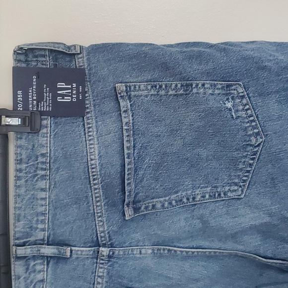 GAP Denim Universal Slim Distressed Boyfriend Ankle Jeans 20/35R - Picture 9 of 11